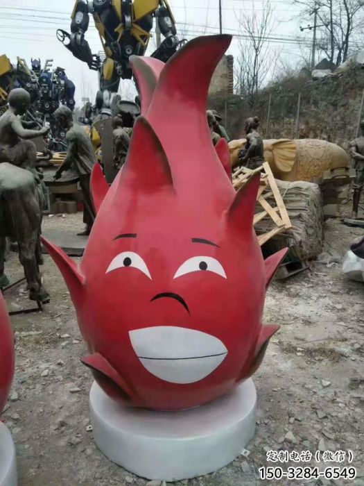 庭院火龍果雕塑 城市古銅色雕塑 水果小品 庭院火龍果雕塑 城市古銅色雕塑 水果小品