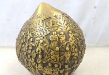 廣場壽桃雕塑 公園仿真雕塑 抽象擺件