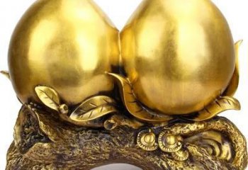 門口壽桃雕塑 售樓處仿真雕塑 彩繪小品