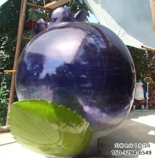 彩繪藍莓雕塑 仿真雕塑 步行街擺件 彩繪藍莓雕塑 仿真雕塑 步行街擺件