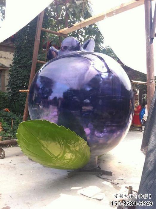 抽象藍(lán)莓雕塑 店門口彩繪雕塑 步行街?jǐn)[件 抽象藍(lán)莓雕塑 店門口彩繪雕塑 步行街?jǐn)[件