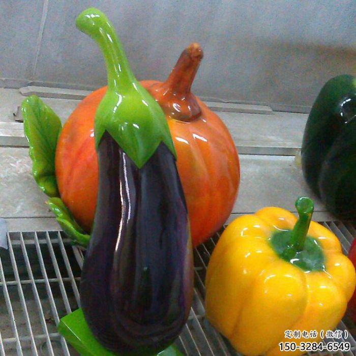 店門口茄子雕塑 創意景觀雕塑 仿真擺件