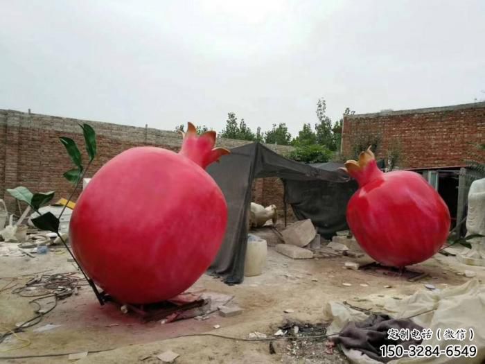 商場石榴雕塑 仿真雕塑 店門口小品 商場石榴雕塑 仿真雕塑 店門口小品
