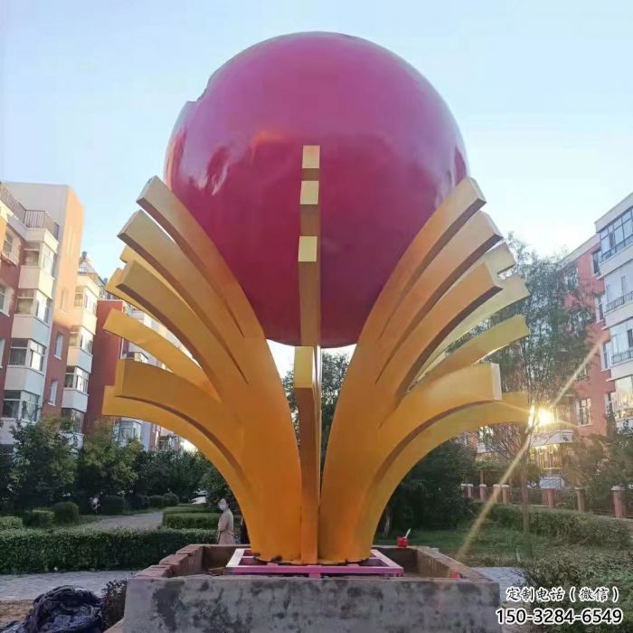 庭院石榴雕塑 城市彩繪雕塑 水果小品 庭院石榴雕塑 城市彩繪雕塑 水果小品