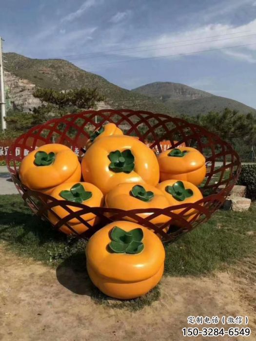 城市柿子雕塑 風(fēng)景區(qū)彩繪雕塑 抽象擺件 城市柿子雕塑 風(fēng)景區(qū)彩繪雕塑 抽象擺件