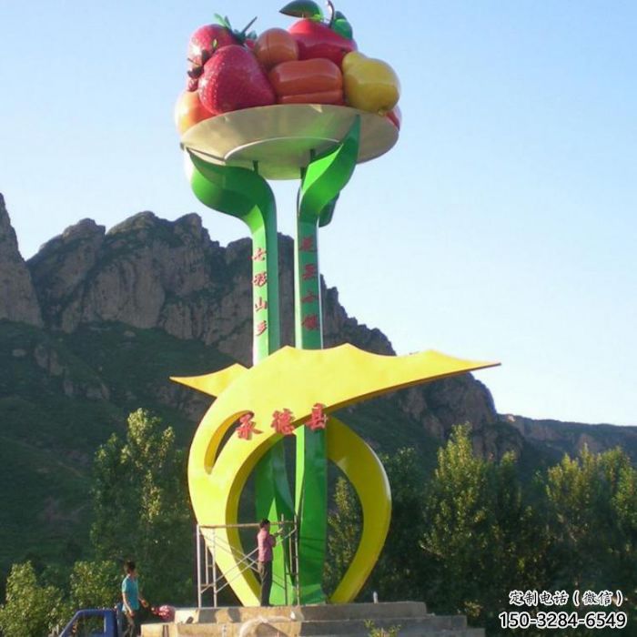 大型果樹雕塑 門口創意雕塑 售樓處小品 大型果樹雕塑 門口創意雕塑 售樓處小品