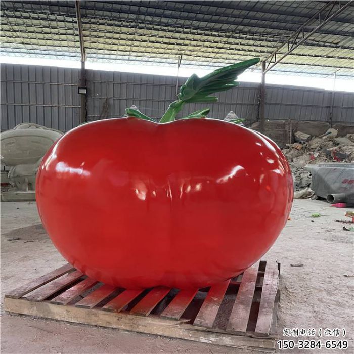 創意番茄雕塑 步行街店門口雕塑 蔬菜小品 創意番茄雕塑 步行街店門口雕塑 蔬菜小品