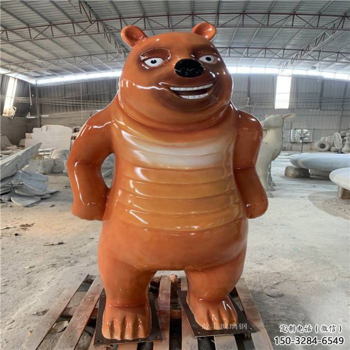 園林熊出沒雕塑 田間彩繪雕塑 動漫擺件 園林熊出沒雕塑 田間彩繪雕塑 動漫擺件