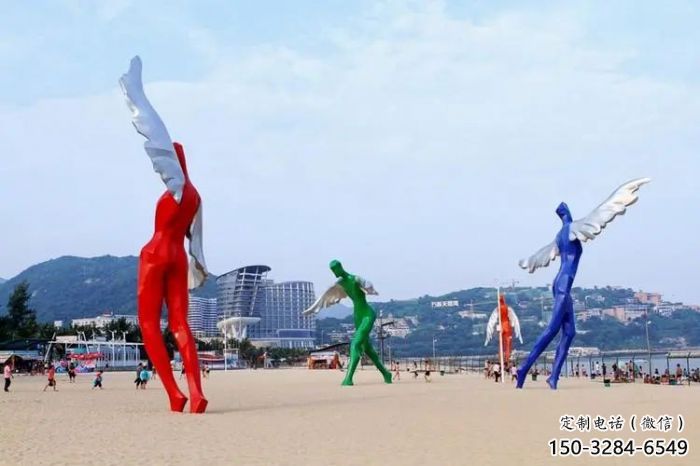 園林飛人雕塑 城市廣場雕塑 步行街擺件 園林飛人雕塑 城市廣場雕塑 步行街擺件