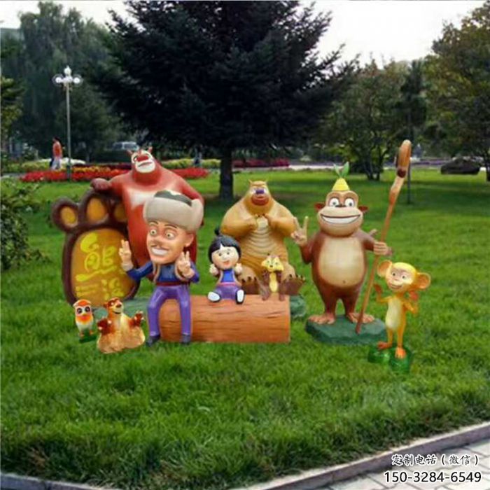 抽象光頭強雕塑 店門口彩繪雕塑 步行街擺件 抽象光頭強雕塑 店門口彩繪雕塑 步行街擺件