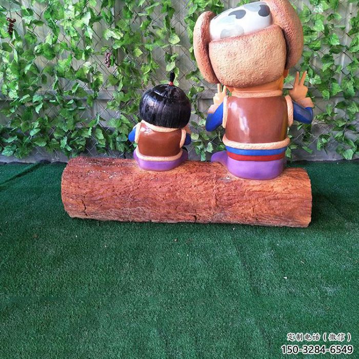 光頭強雕塑 庭院卡通雕塑 彩繪擺件 光頭強雕塑 庭院卡通雕塑 彩繪擺件