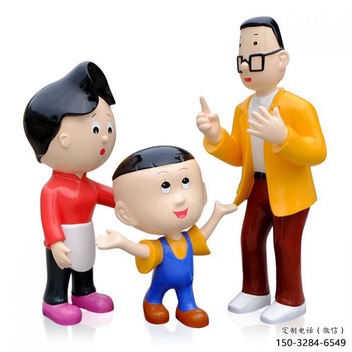 彩繪大頭兒子雕塑 卡通雕塑 步行街擺件 彩繪大頭兒子雕塑 卡通雕塑 步行街擺件