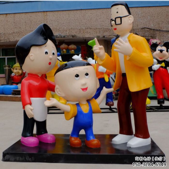 售樓處大頭兒子雕塑 商業街雕塑 卡通擺件 售樓處大頭兒子雕塑 商業街雕塑 卡通擺件
