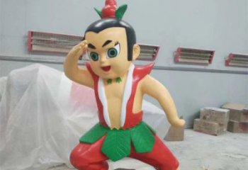 彩繪葫蘆娃雕塑 卡通雕塑 步行街擺件