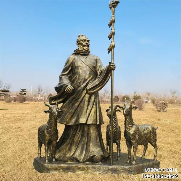 仿古漁夫雕塑 庭院彩繪雕塑 田間小品 仿古漁夫雕塑 庭院彩繪雕塑 田間小品