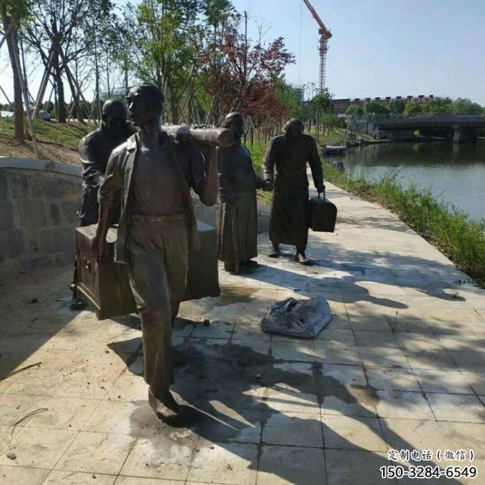 園林漁夫雕塑 城市廣場雕塑 步行街擺件 園林漁夫雕塑 城市廣場雕塑 步行街擺件