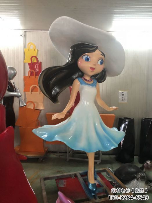 店門口女孩雕塑 創意景觀雕塑 童趣擺件 店門口女孩雕塑 創意景觀雕塑 童趣擺件