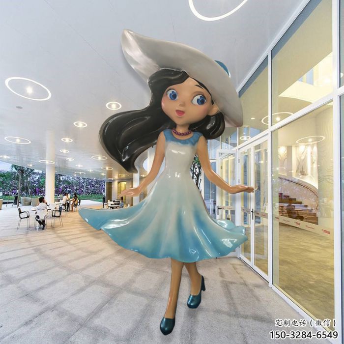 商業街女孩雕塑 售樓處雕塑 童趣擺件 商業街女孩雕塑 售樓處雕塑 童趣擺件