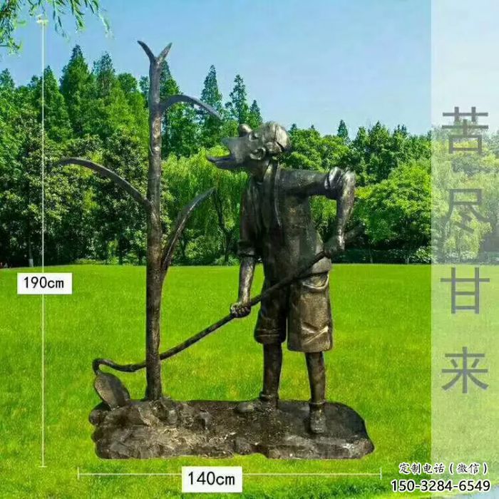 門(mén)口農(nóng)夫雕塑 售樓處民俗雕塑 農(nóng)耕小品 門(mén)口農(nóng)夫雕塑 售樓處民俗雕塑 農(nóng)耕小品