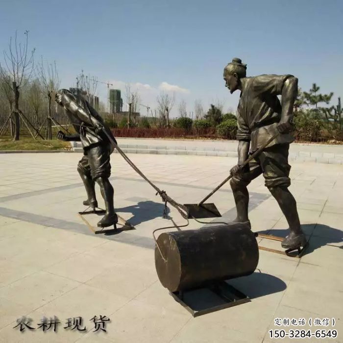 民俗農(nóng)夫雕塑 店門口園林雕塑 勞動(dòng)小品