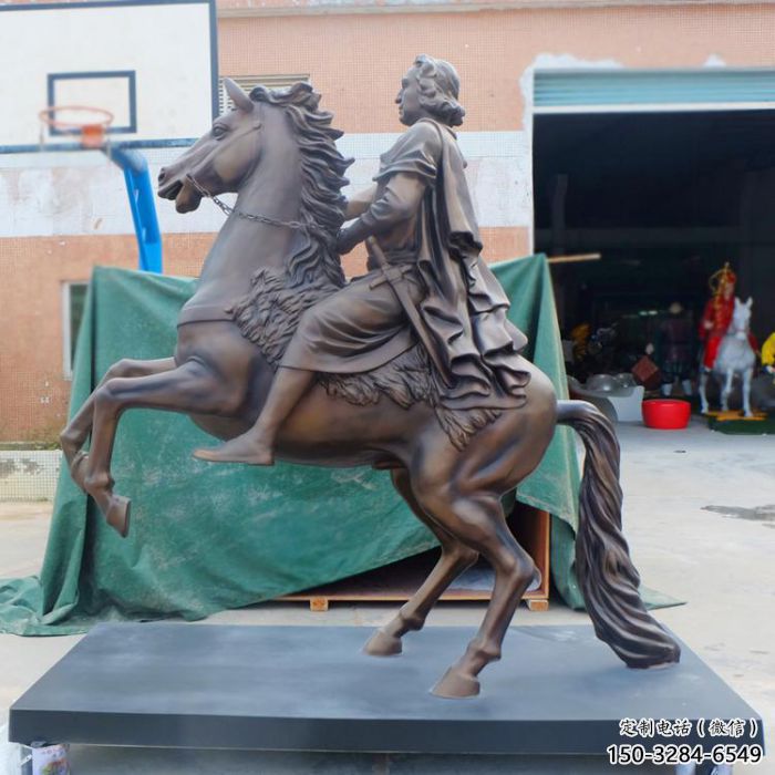 古羅馬騎馬人雕塑 民俗雕塑 步行街擺件 古羅馬騎馬人雕塑 民俗雕塑 步行街擺件