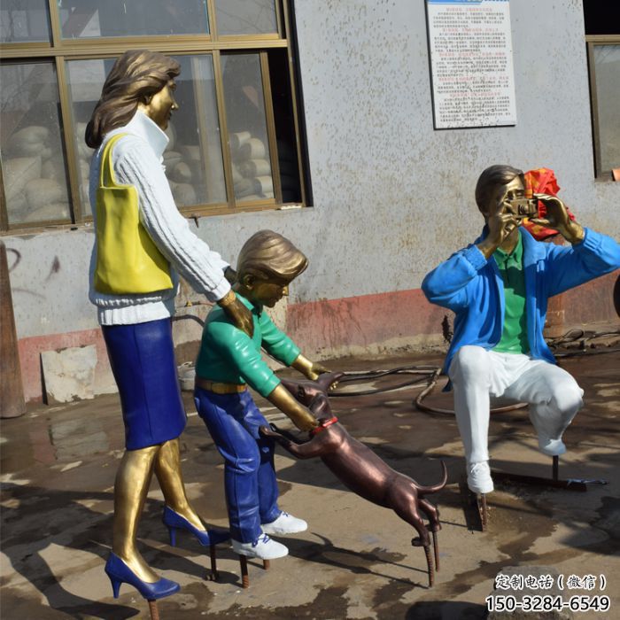 售樓處三口之家雕塑 商業街雕塑 幸福擺件 售樓處三口之家雕塑 商業街雕塑 幸福擺件