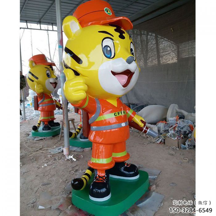 卡通消防員雕塑 店門口園林雕塑 宣傳小品 卡通消防員雕塑 店門口園林雕塑 宣傳小品