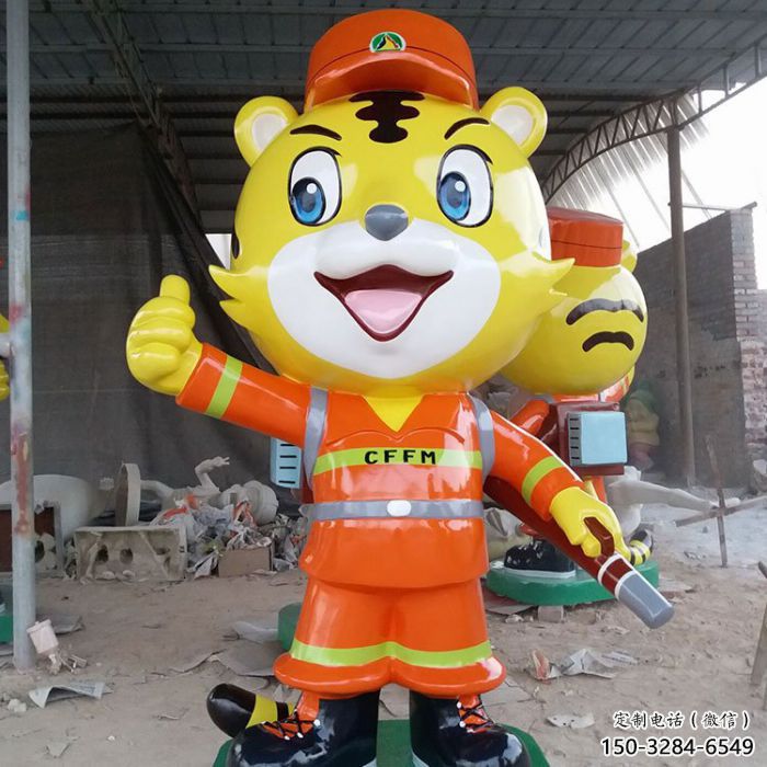 門口消防員雕塑 售樓處卡通雕塑 動漫小品 門口消防員雕塑 售樓處卡通雕塑 動漫小品