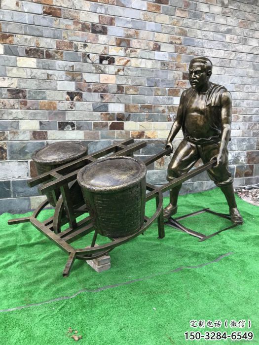 民俗推車雕塑 酒店公園雕塑 風(fēng)景區(qū)擺件 民俗推車雕塑 酒店公園雕塑 風(fēng)景區(qū)擺件