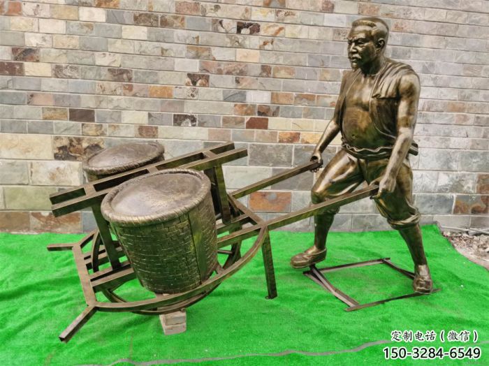 園林推車雕塑 風景區民俗雕塑 廣場小品 園林推車雕塑 風景區民俗雕塑 廣場小品