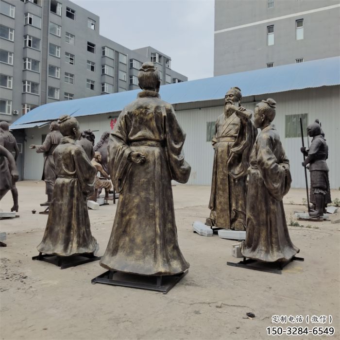 庭院私塾先生雕塑 城市彩繪雕塑 學校小品 庭院私塾先生雕塑 城市彩繪雕塑 學校小品