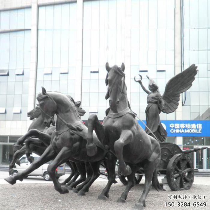 園林馬夫雕塑 城市廣場雕塑 步行街擺件 園林馬夫雕塑 城市廣場雕塑 步行街擺件