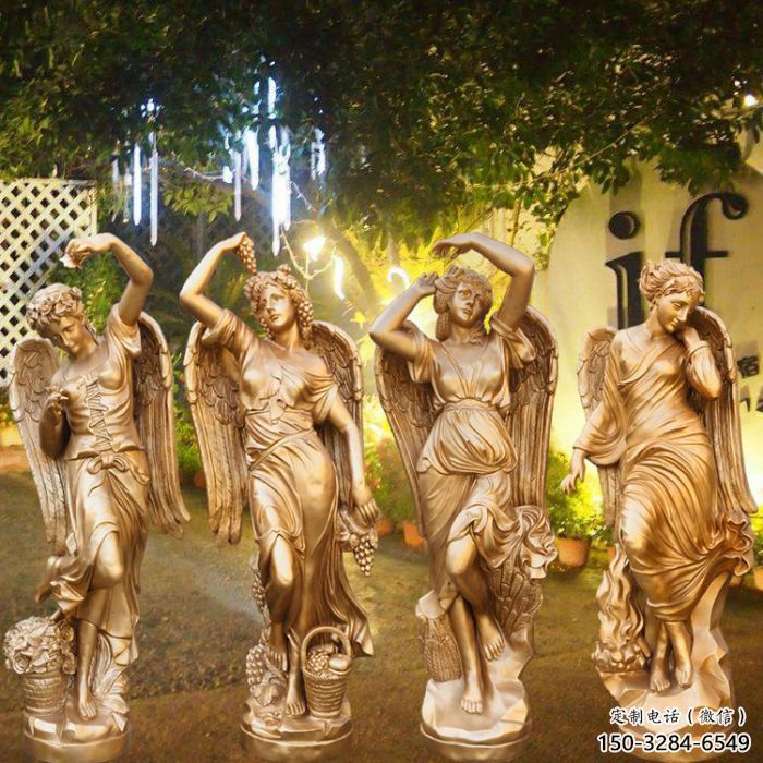 彩繪四季女神雕塑 民俗雕塑 步行街擺件 彩繪四季女神雕塑 民俗雕塑 步行街擺件