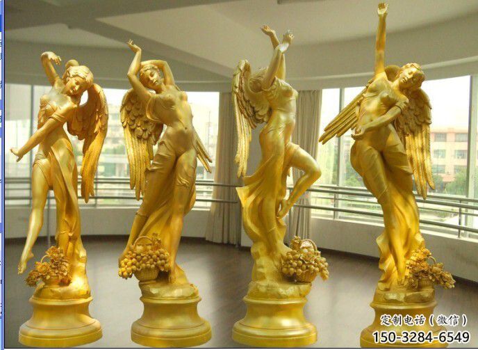 抽象四季女神雕塑 店門口彩繪雕塑 步行街擺件 抽象四季女神雕塑 店門口彩繪雕塑 步行街擺件