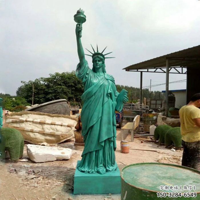 田間勝利女神雕塑 彩繪民俗雕塑 園林擺件