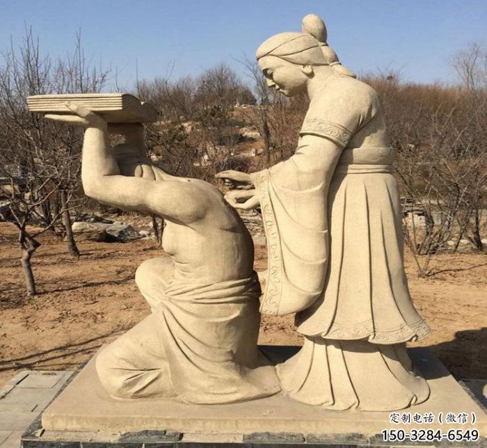 園林岳母刺字雕塑 城市廣場雕塑 步行街擺件 園林岳母刺字雕塑 城市廣場雕塑 步行街擺件