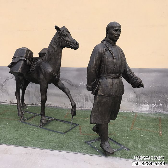 庭院茶馬古道雕塑 城市彩繪雕塑 古代小品 庭院茶馬古道雕塑 城市彩繪雕塑 古代小品