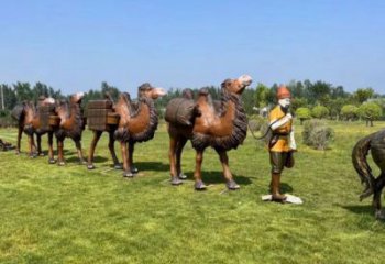 風景區(qū)絲綢之路雕塑 售樓處廣場雕塑 仿古擺件