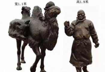 茶馬古道雕塑 庭院古代雕塑 彩繪擺件