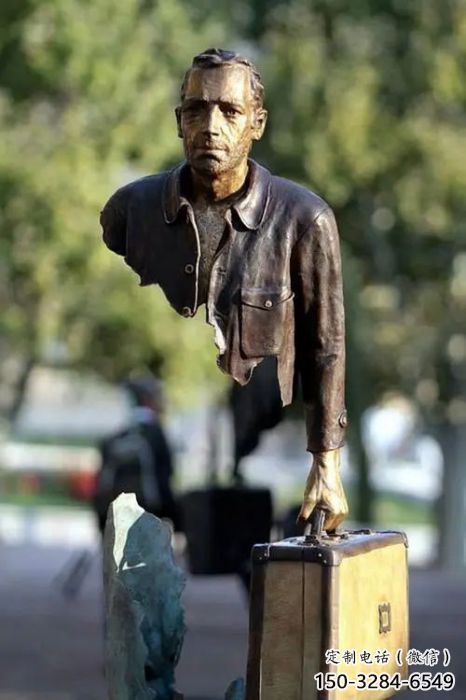 公園旅行者雕塑 酒店門口雕塑 彩繪擺件 公園旅行者雕塑 酒店門口雕塑 彩繪擺件