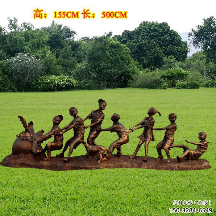 田間孩子雕塑 彩繪童趣雕塑 園林擺件 田間孩子雕塑 彩繪童趣雕塑 園林擺件