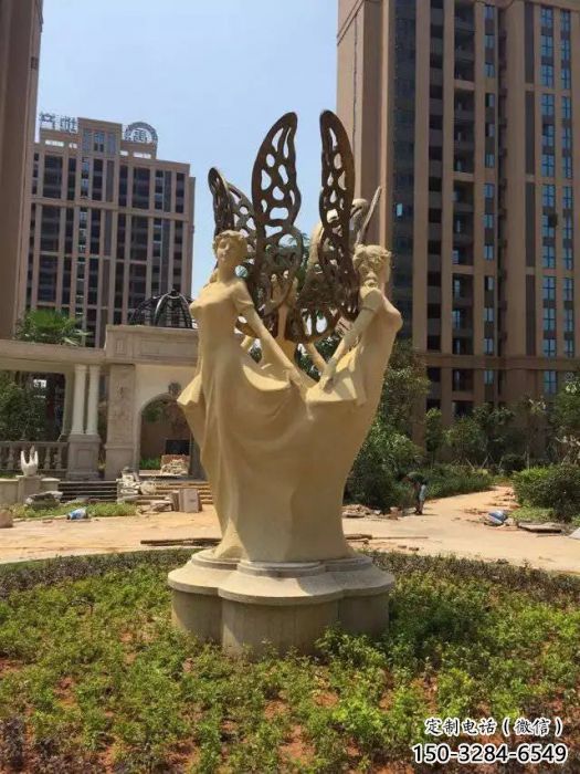 創意天使雕塑 鑄銅景觀小品 公園卡通雕塑 創意天使雕塑 鑄銅景觀小品 公園卡通雕塑