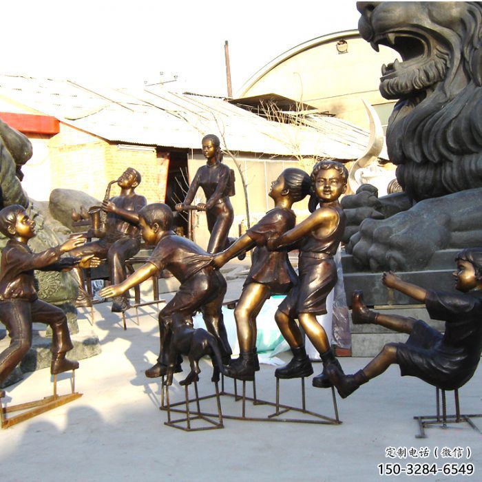 戶外小孩子雕塑定制 噴漆景觀兒童雕塑 鑄銅童趣雕塑 戶外小孩子雕塑定制 噴漆景觀兒童雕塑 鑄銅童趣雕塑