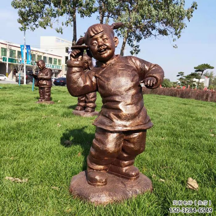 街道小孩子雕塑價格 現代景觀玩耍雕塑 彩繪童趣雕塑 街道小孩子雕塑價格 現代景觀玩耍雕塑 彩繪童趣雕塑