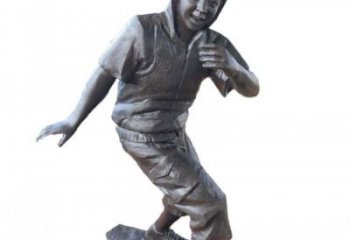 步行街小孩子雕塑廠家 游樂場景觀兒童雕塑 鑄造童趣雕塑