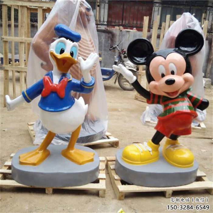 大門口米奇雕塑生產商 發光公園卡通雕塑 仿真動漫雕塑