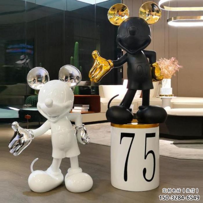 公園米奇雕塑價格 戶外卡通雕塑 抽象動漫雕塑