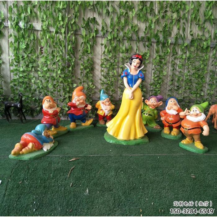 白雪公主雕塑制作 啞光卡通雕塑 公園動漫雕塑