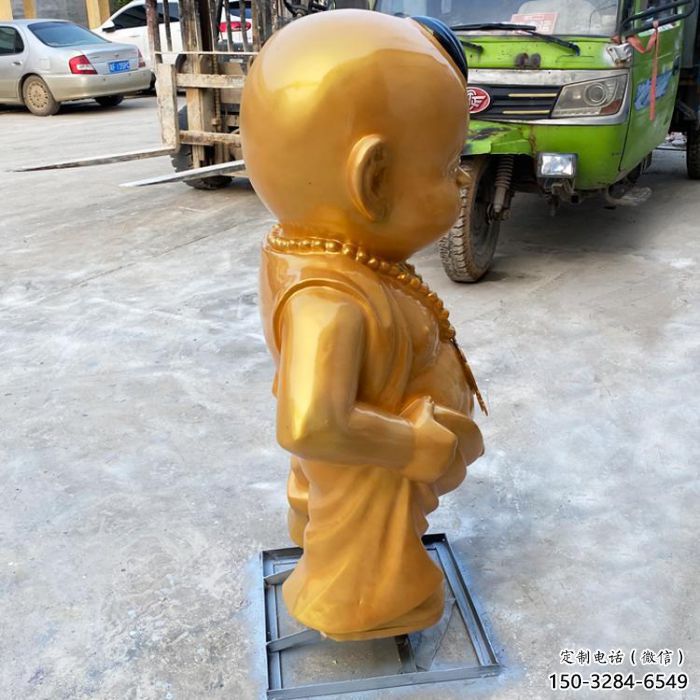美陳小和尚雕塑制作 異形兒童雕塑 酒店肖像雕塑 美陳小和尚雕塑制作 異形兒童雕塑 酒店肖像雕塑