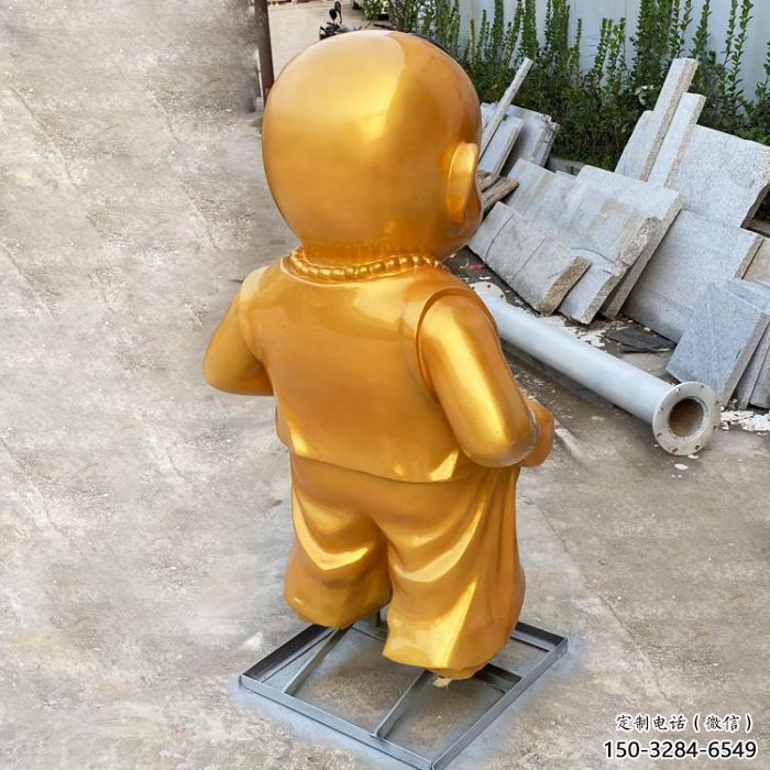 訂購噴漆小和尚雕塑 中式村口兒童雕塑 草地肖像雕塑 訂購噴漆小和尚雕塑 中式村口兒童雕塑 草地肖像雕塑